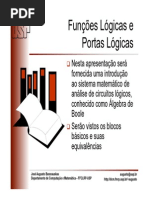 AB Funcoes Logicas Portas Logicas