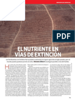 El Nutriente en Vías de Extinción, Nature_noviembre_espanol