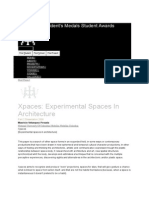 Xpaces Experimental Spaces in Architecture