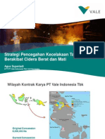 PT Vale Indonesia - Strategi Pencegahan Kecelakaan Tambang Berakibat Berat Dan Mati