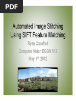 Automated Image Stitching Using SIFT Feature Matching