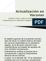 Inmunizaciones - Actualización en Vacunas