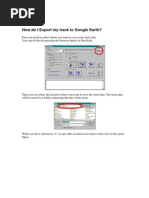How Do I Export My Track to Google Earth