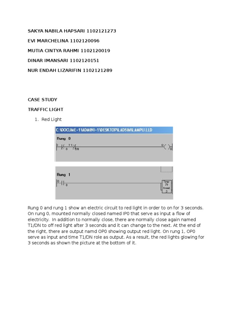 Traffic Light Control Circuit Case Study | PDF