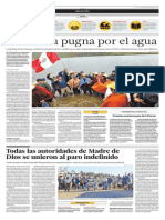 El Comercio - 26-11-2015, Todas Las Autoridades Se Unen en Las Protestas en Madre de Dios