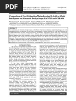 Comparison of Cost Estimation Methods using Hybrid Artificial Intelligence on Schematic Design Stage