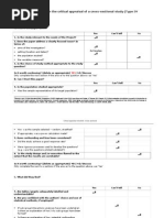 CASP Checklist Cross Sectional Study 2024 | PDF | Risk | Science