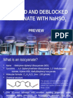 Blocked and Deblocked Isocyanate With Sodium Bisulfite