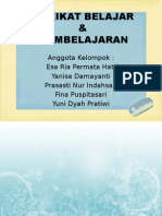 Hakikat Belajar Dan Pembelajaran