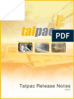 Talpac10 Release Notes