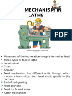Feed Mechanism in Lathe