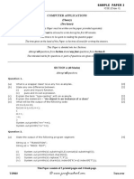 Computer Applications ICSE Sample Paper 3