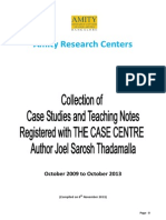 Collection of Case Studies Joel Sarosh Thadamalla 2009 - 6th Nov 2013-Libre