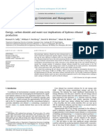 Energy, Carbon Dioxide and Water Use Implications of Hydrous Ethanol