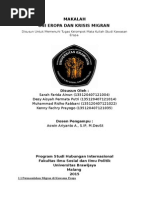 Download Studi Kawasan Eropa - Permasalahan Krisis Migran di Kawasan Uni Eropa by Sarah Farida SN291320833 doc pdf