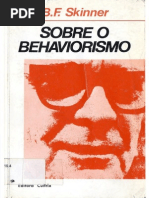 Sobre o Behaviorismo - b. f. Skinner
