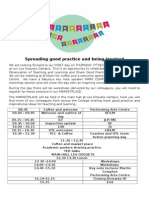 INSET DAY Timetable