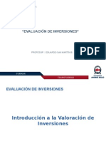 Introducción A Valoración de Inversiones