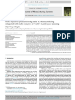Multi-Objective Optimization of Parallel Machine Scheduling Integrated With Multi-Resources Preventive Maintenance Planning
