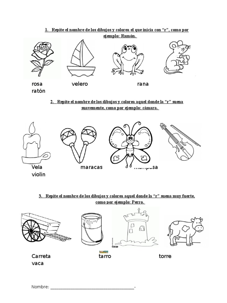 Guia Primer Ano Basico Ra Re Ri Ro Ru