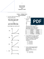 Physics Unit 2 Test 1