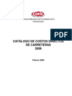 Catalogo de Costos de Carreteras 2006