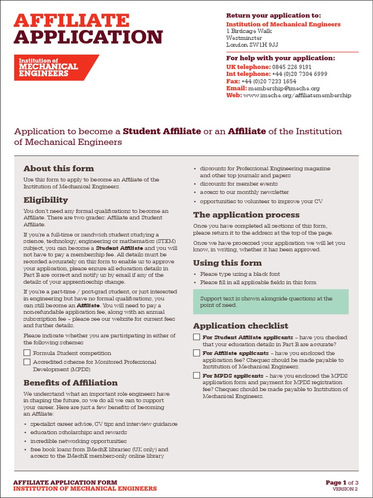 APPLICATION FORM FOR NON AFFILIATES visual data 3