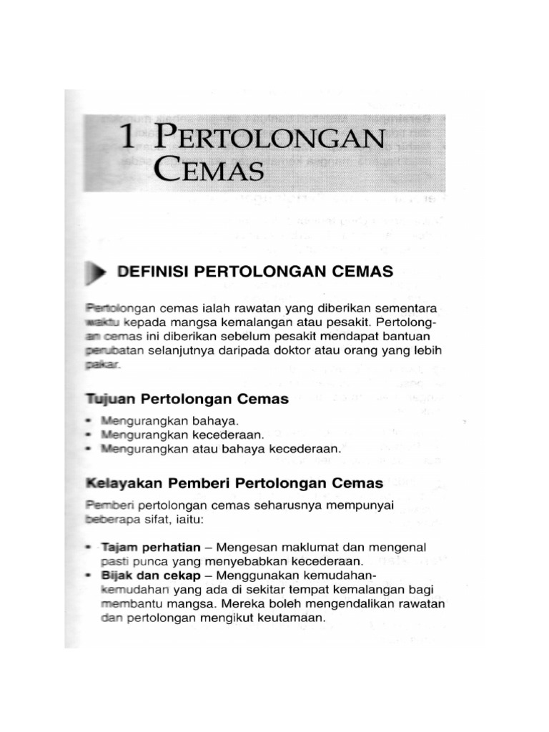 Definisi Pertolongan Cemas Pdf