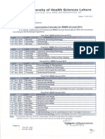 UHS Datesheet 2015