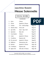 Petit Messe Solennelle Vocal Score