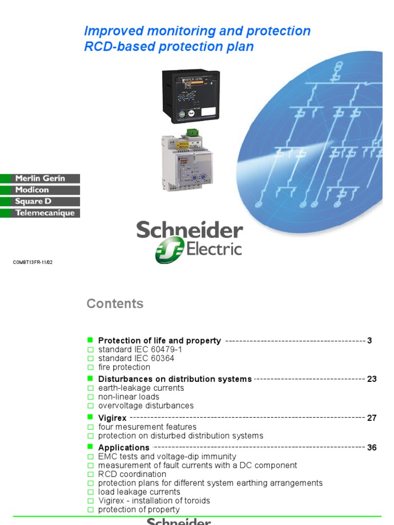 RCD Protection PDF Alternating Current Electrical Components