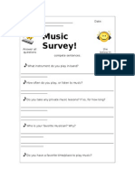 Start - Music Survey