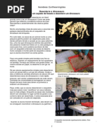 Modelo de triceratops fossil para recortar