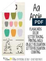 A-Apple AlphabetCards COPYRIGHT2013 Mamamissdesigns