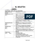 El Boletin para Padres : Date/Fecha: 30/11/15 To/a 04/12/15