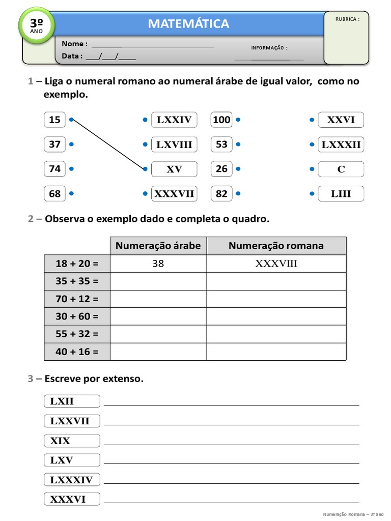 Numeração Romana