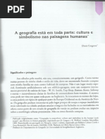Denis Cosgrove - A Geografia Esta Em Toda Parte.