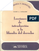 Lecciones de Introduccion a La Filosofia Del Derecho