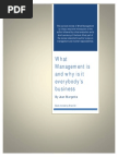 Book Review of What Management Is