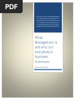 Book Review of What Management Is