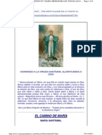 EL CAMINO de MARIA. Newsletter947.Maria Santisima, Mediadora de Todas Las Gracias