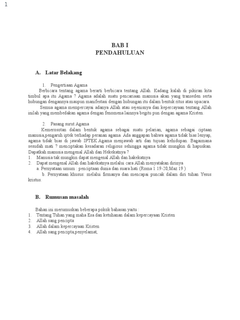 Artikel Pendidikan Agama Kristen