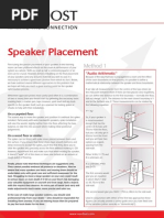 Nordost Speaker Placement