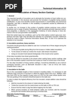 Inoculation of Heavy Section Castings