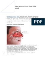 10 Cara Pengobatan Sinusitis Secara Alami