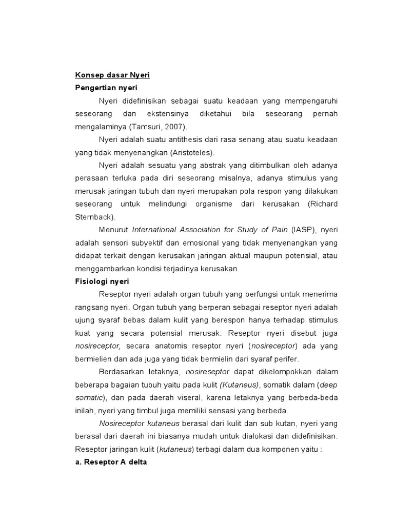 Konsep Dasar Nyeri Pdf