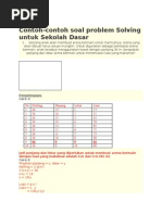 Contoh Soal Problem Solving