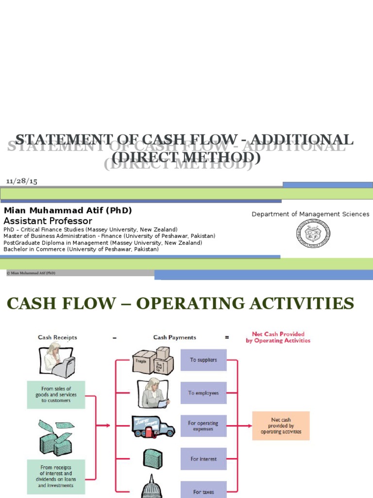 Statement of Cash Flow - Additional (Direct Method) | PDF | Cash Flow ...