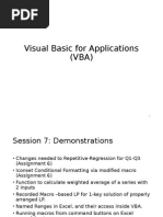 Visual Basic For Applications (VBA)