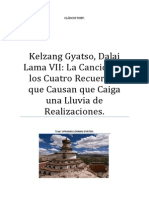 Kelzang Gyatso, Dalai Lama VII La Canción de Los Cuatro Recuerdos Que Causan Que Caiga Una Lluvia de Realizaciones.